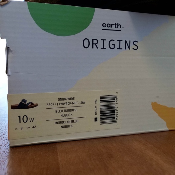 Earth Origins Onida Wide Sandals - Moroccan Blue - Picture 7 of 7